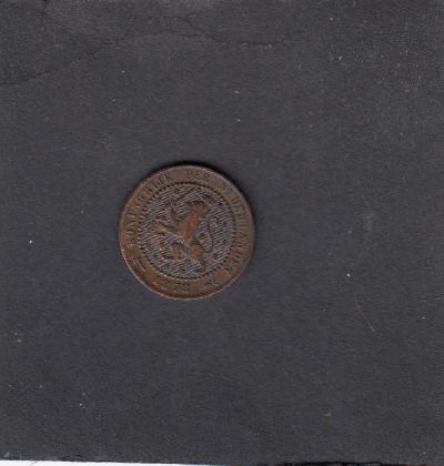 Beschrijving: 1 Cent WILLEM III  